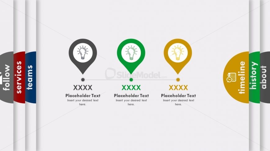 Three Milestones of Timeline Template