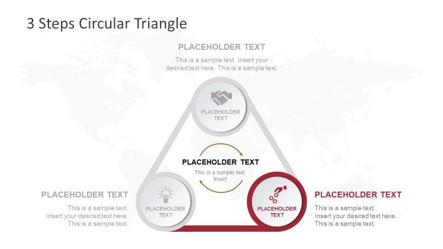 3 Steps Process Cycle Template