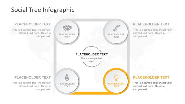 PowerPoint Diagram 4 Steps Cycle