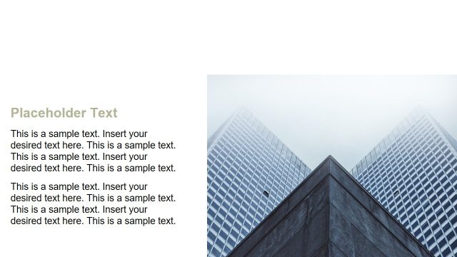 Slide PowerPoint of Minimalist Corporate
