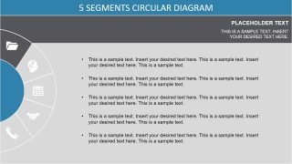 Horizontal Bullet List Layout 