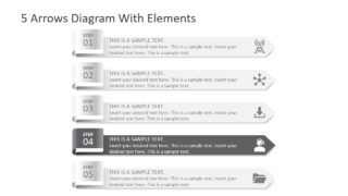 5 Arrow PowerPoint Layout