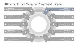 Editable PowerPoint 10 Steps Diagram