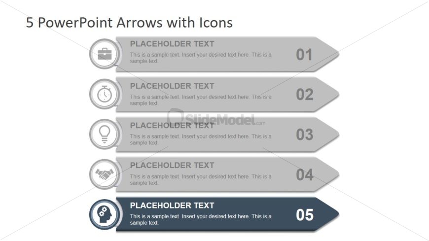 Arrow Bullet List Template 