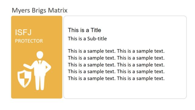 Myers Briggs Protector Slide