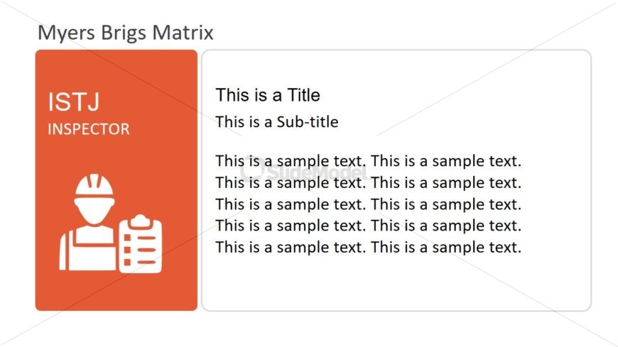 Inspector Segment of Myers Briggs Template