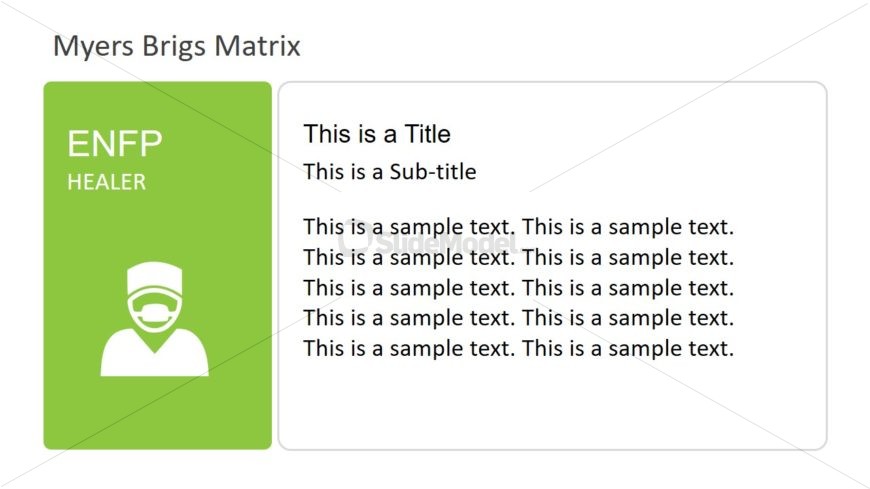Healer Segment of Myers Briggs Template