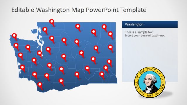 State Map of Washington PowerPoint