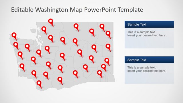 PowerPoint Map for Washington