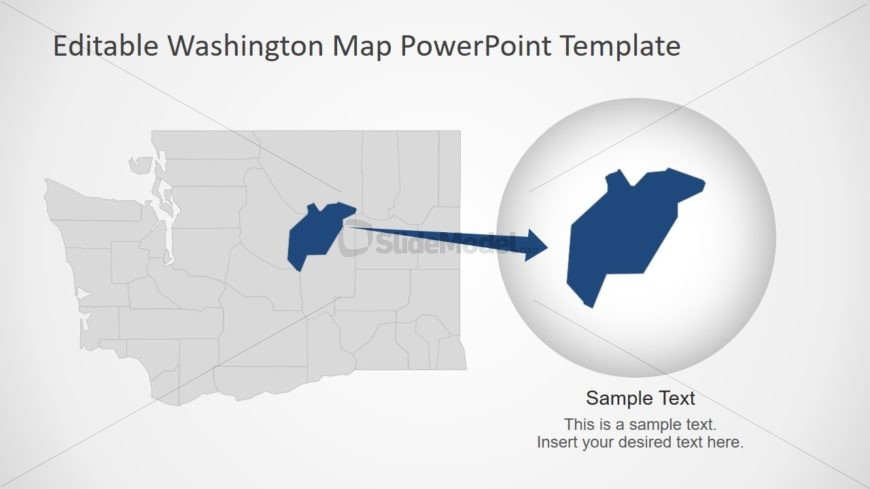 Zoom in County Map of Washington