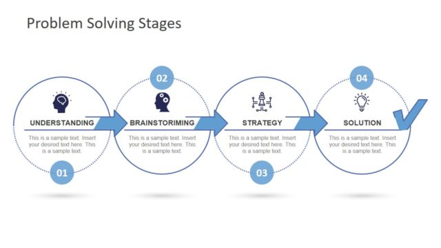 Problem Solving Stages PowerPoint Template