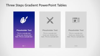 3 Steps Infographic Table Design