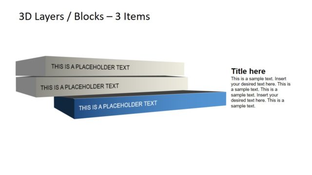 Flat Sequence of 3D Diagram PPT