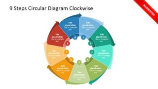 Colorful Animated 9 Steps Diagram