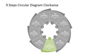 Business Infographic 9 Steps Diagram