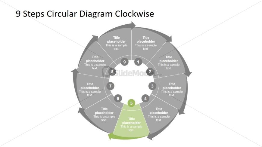 Business Infographic 9 Steps Diagram