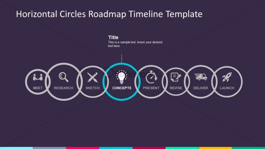 Flat Clipart Horizontal Roadmap