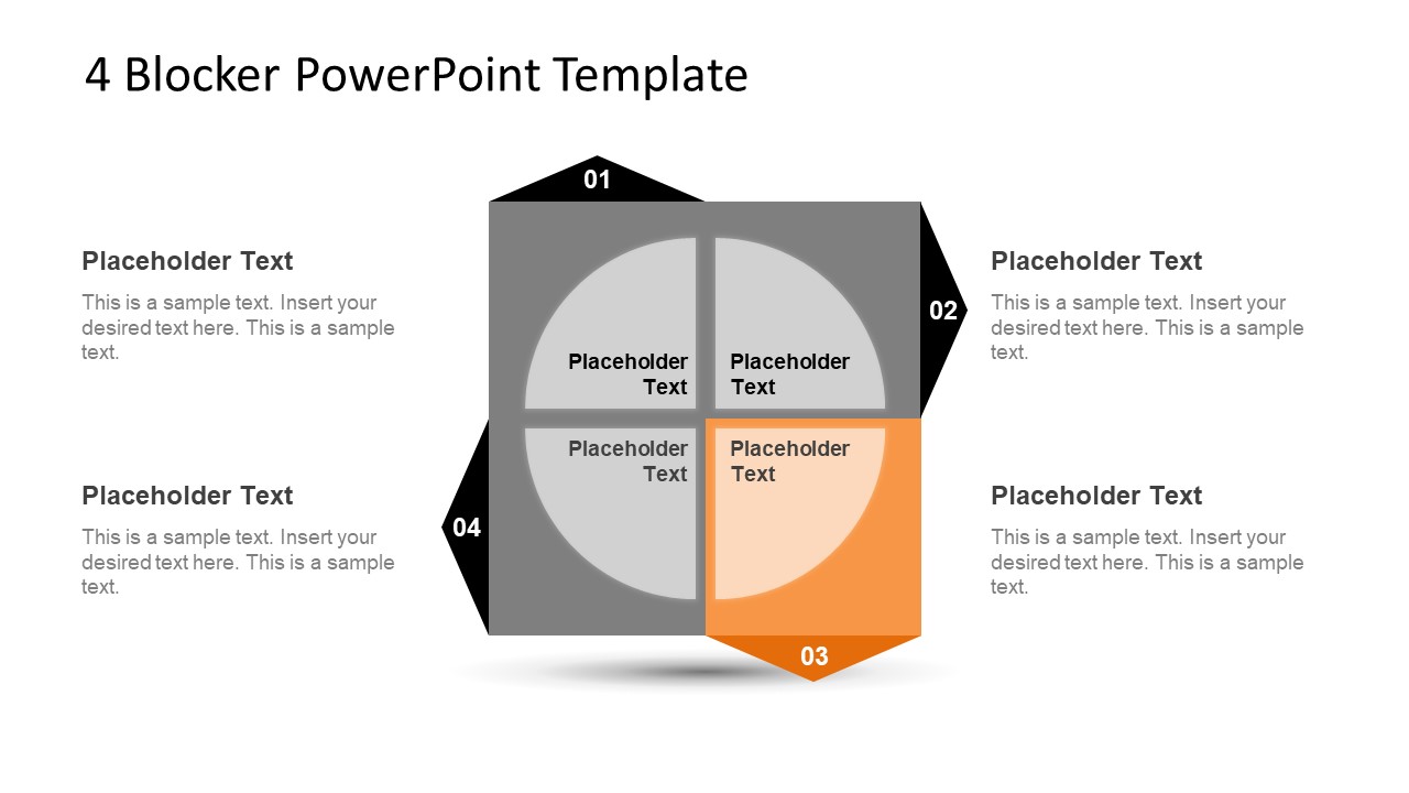 4 Blocker Style PowerPoint Slide 11