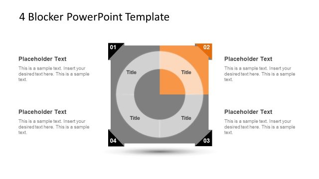 Flat 4 Blocker PowerPoint