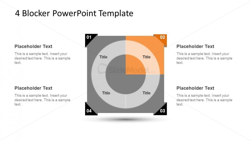 Flat 4 Blocker Powerpoint Slidemodel