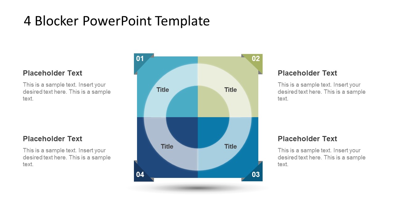 4 Blocker Style PowerPoint Slide 3