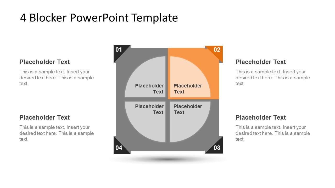 4 Blocker Style PowerPoint Slide 6