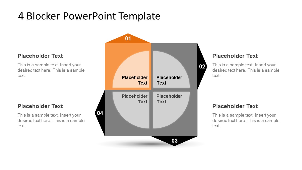 4 Blocker Style PowerPoint Slide 9