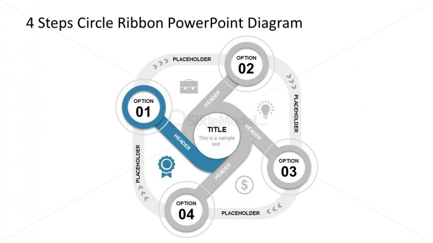 Slide 1 4 Ribbon Circle Diagram