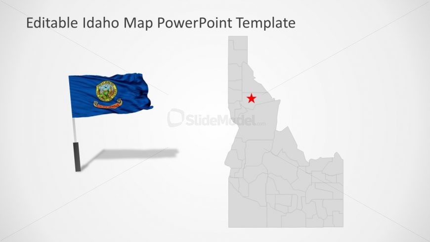 Flag Clipart PowerPoint Map Template