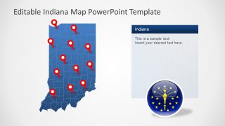 Location Markers for Indiana State