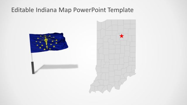 PowerPoint Map of Indiana State