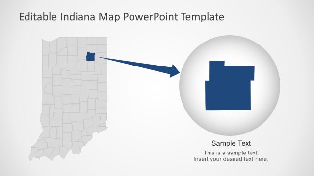Indiana US State Counties PowerPoint