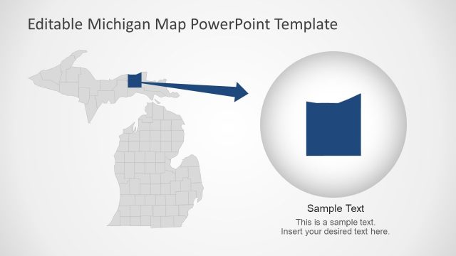 Editable Presentation of Michigan Counties