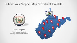 Editable Map of West Virginia with Counties