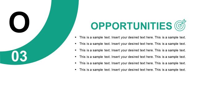 SWOT Opportunities PowerPoint Diagram