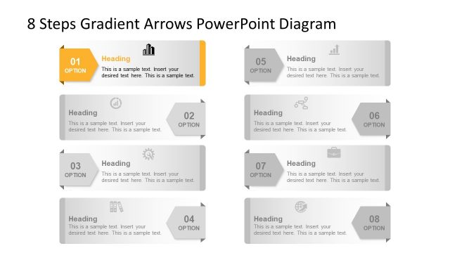 Step 1 Arrow PowerPoint Shapes
