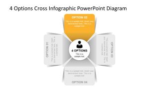 4 Segments Slide of Infographic 