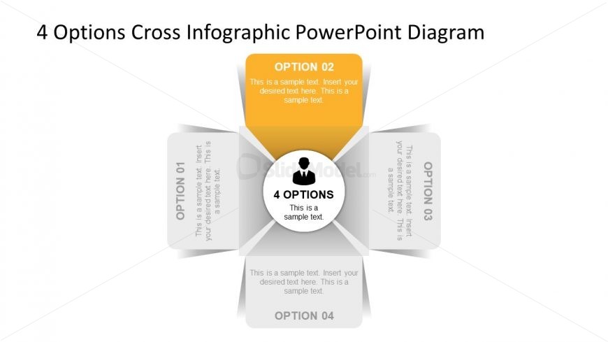 4 Segments Slide of Infographic