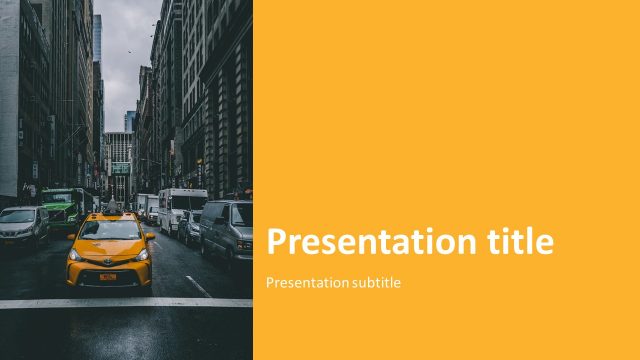 Taxi Theme PowerPoint Templates