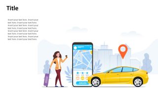 Vector Shapes Ride Hailing Illustration 