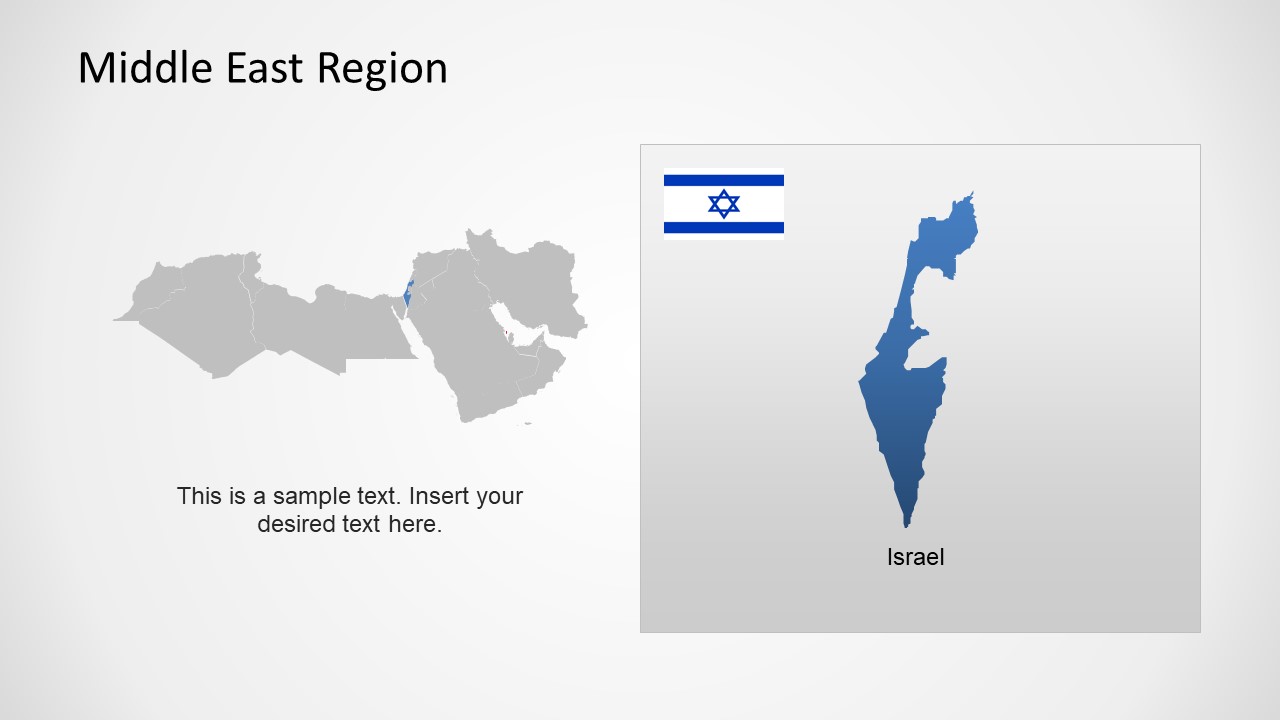 map of middle east and israel