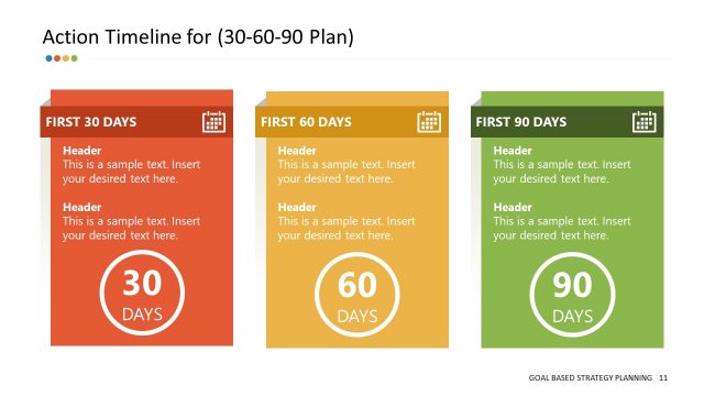 Action Timeline 30-60-90 Day Plan PPT