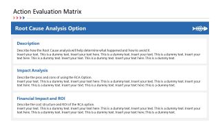 Root Cause Analysis PowerPoint Action Evaluation 