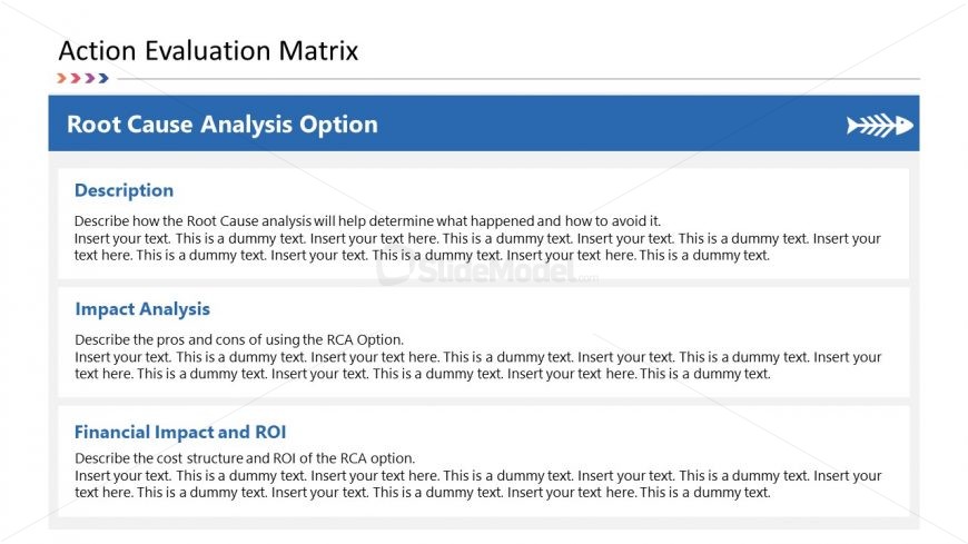 Root Cause Analysis PowerPoint Action Evaluation