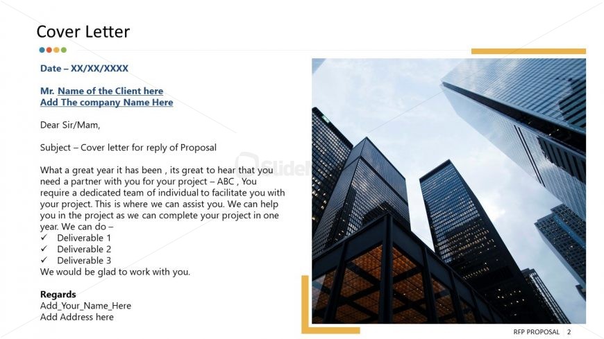 Templates of RFP Cover Letter