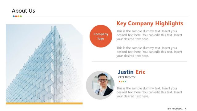 RFP Response Business Introduction Slide