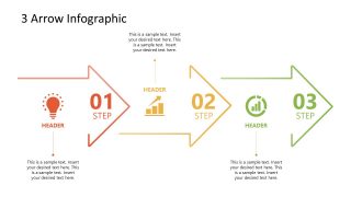 3 Arrows Milestone PowerPoint Timeline 