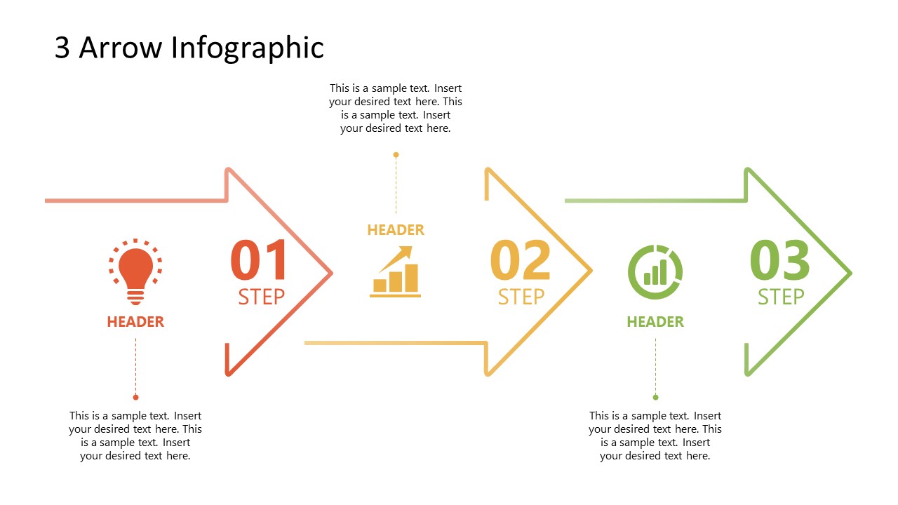 3 Arrows Milestone PowerPoint Timeline 