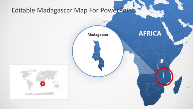 Editable Malawi Map with Provinces PPT
