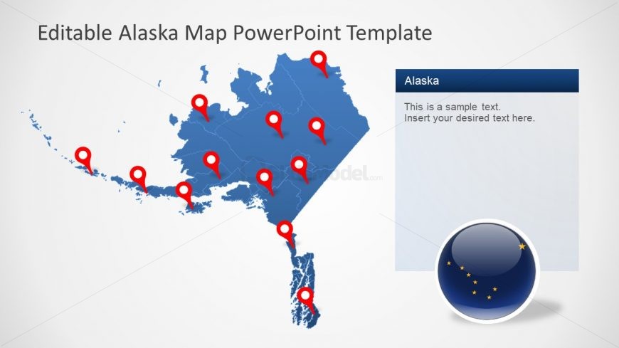 Presentation of Alaska Editable Map
